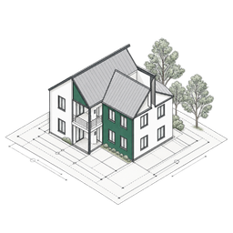 Architectural measured survey drawing